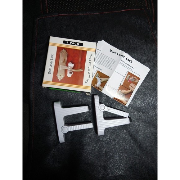 2 Pack Door Lever Lock-Child Proofing(nib) - Picture 2 of 3